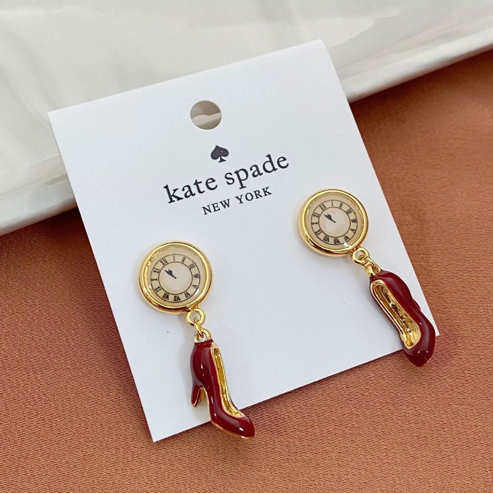 Kate SPADE Creative Red High Heel Earrings Metal